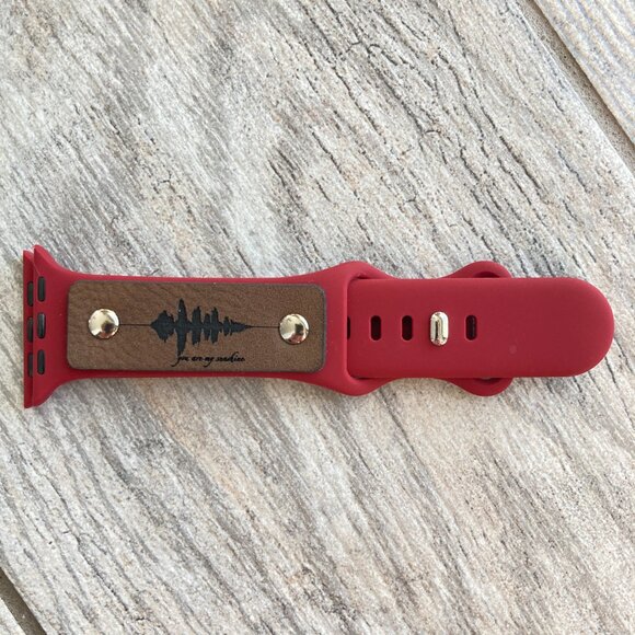 You Are My Sunshine Soundwave Band For Apple Watch 38-42mm - Burgundy - Picture 1 of 3
